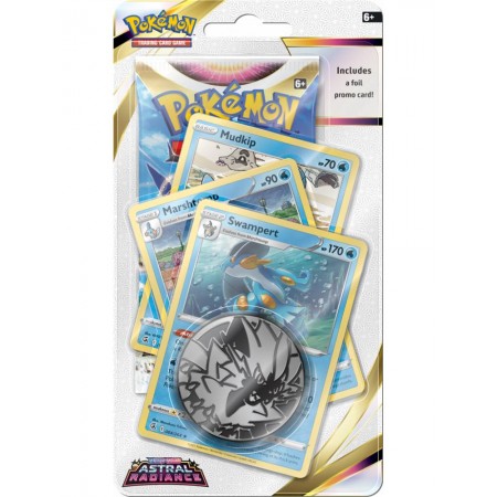 Pokémon Sword & Shield: Astral Radiance Swampert Premium Checklane kortų papildymas (anglų k.)